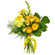 Желтый букет из роз и хризантем. Мьянма
